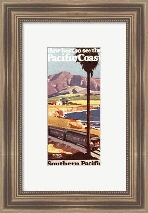 Framed Pacific Coast I Print