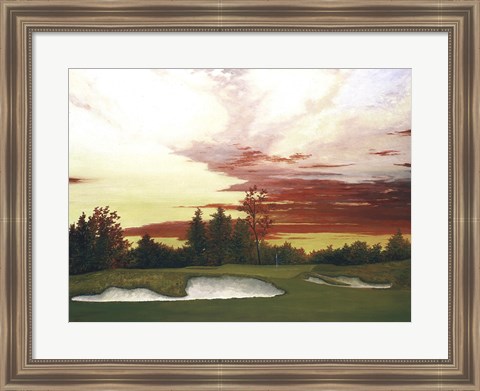 Framed Sundown at Winged Foot&#39;s 10th Print