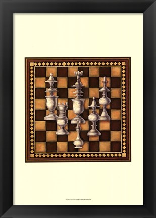 Framed Chess Set I Print