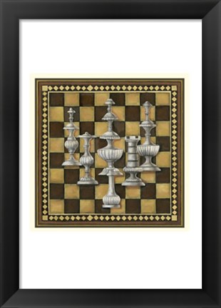 Framed Chess Set II Print