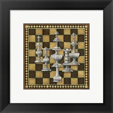 Framed Chess Set II Print