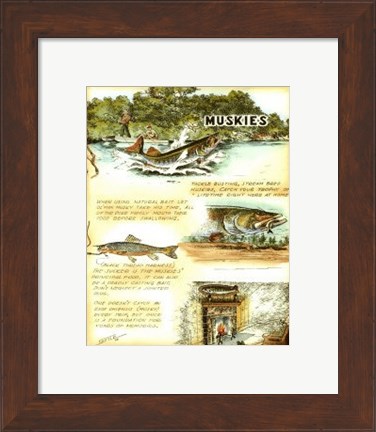 Framed Muskies Print