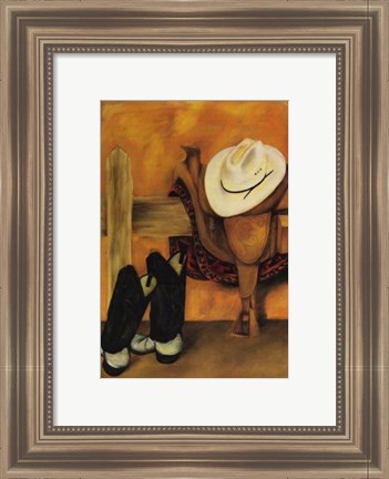 Framed Modern Cowboy Print