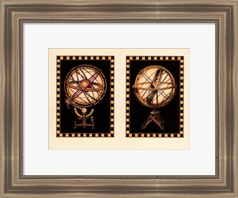 Framed Mini Globes Print