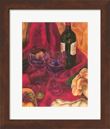 Framed Wine Indulgences II Print