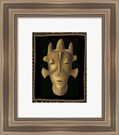 Framed African Mask II Print