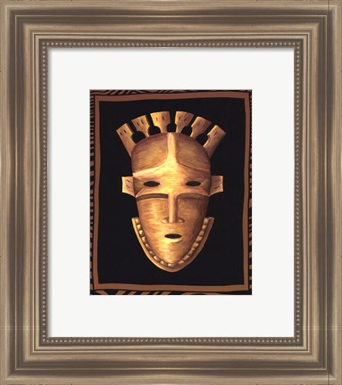 Framed African Mask III Print