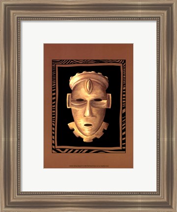 Framed African Mask IV Print