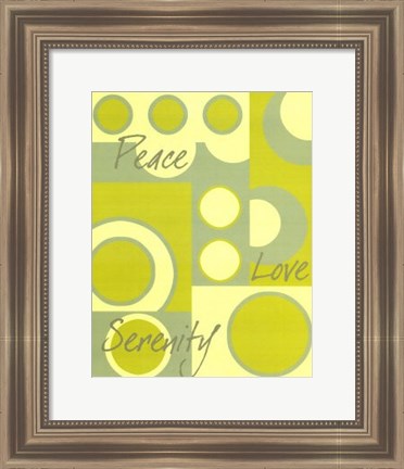 Framed Circle of Love I Print