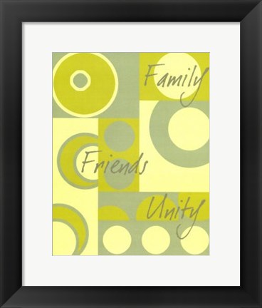 Framed Circle of Friends I Print