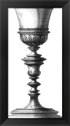 Framed Black &amp; White Goblet I (SC) Print