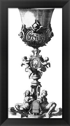 Framed Black &amp; White Goblet III (SC) Print