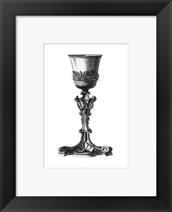 Framed Black &amp; White Goblet IV (SC) Print