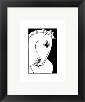 Framed Chevaux d&#39; Homme I Print