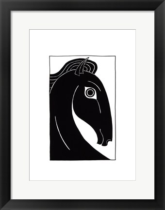 Framed Chevaux d&#39; Femme I Print