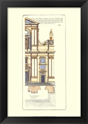 Framed Classical Faade I Print