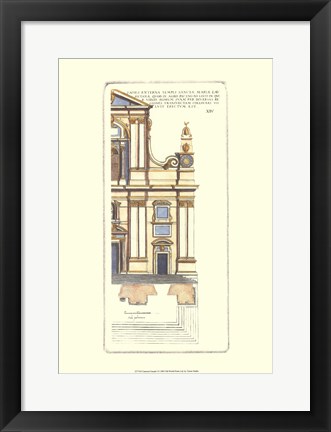 Framed Classical Faade I Print