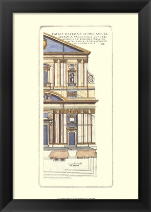 Framed Classical Faade II Print