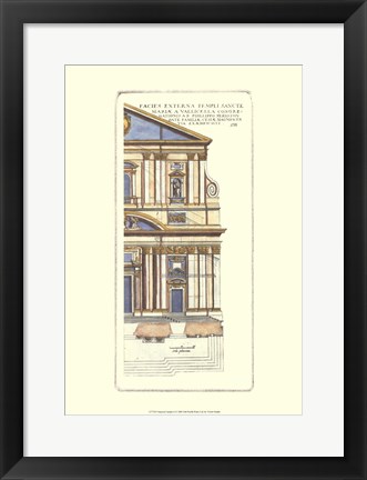 Framed Classical Faade II Print