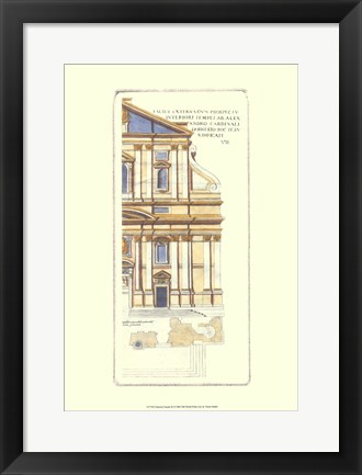 Framed Classical Faade III Print