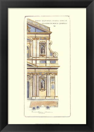 Framed Classical Faade IV Print