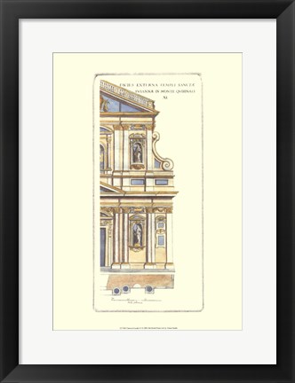 Framed Classical Faade IV Print