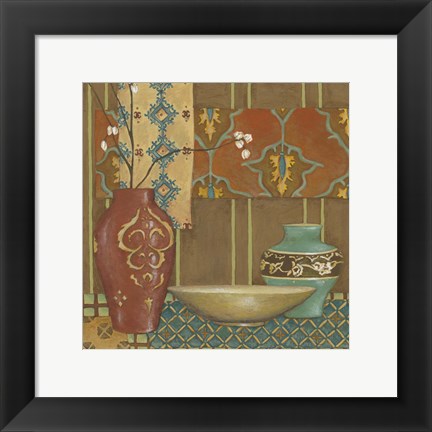 Framed Tapestry Still Life II Print