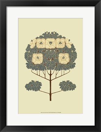 Framed Arts and Crafts Tree II Print