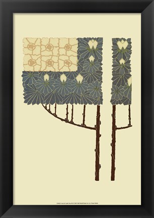 Framed Arts and Crafts Tree III Print