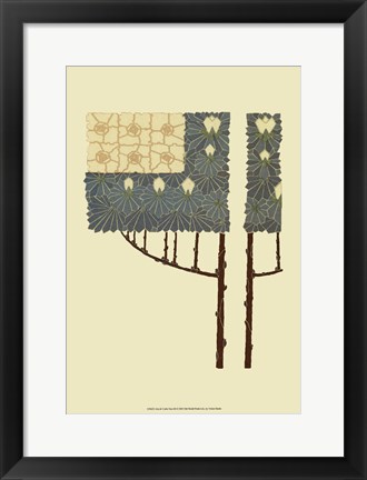 Framed Arts and Crafts Tree III Print