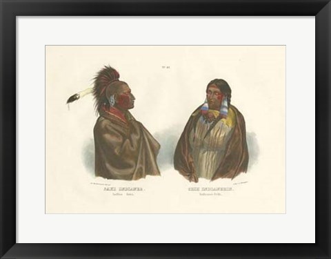 Framed Saki Indianer Print