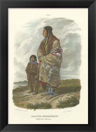 Framed Dacota Indianerin Print