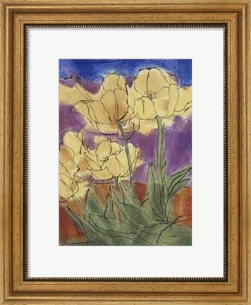 Framed Floral Fantasy III Print