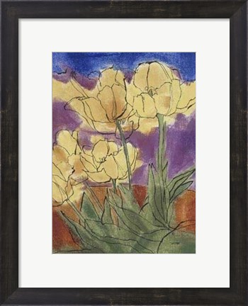 Framed Floral Fantasy III Print