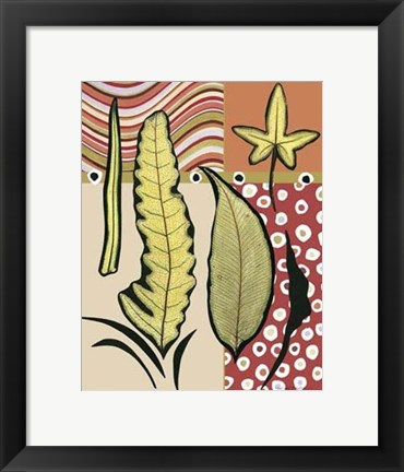 Framed Go Go Leaves I Print