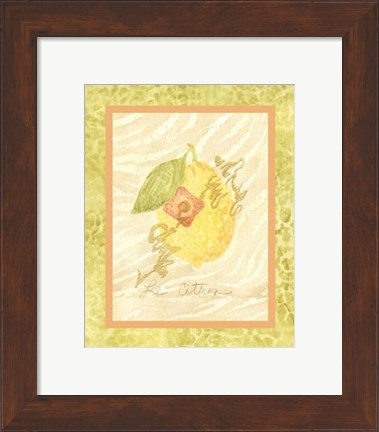 Framed Le Citron Print