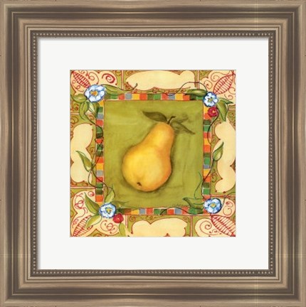 Framed French Country Pear Print