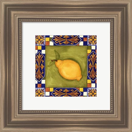 Framed Tuscany Lemon Print