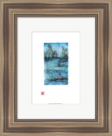 Framed Water Garden II Print