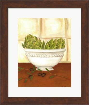 Framed Tuscan Harvest I Print