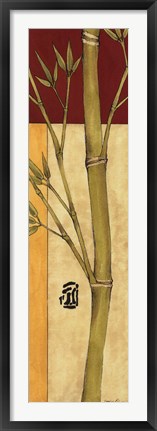 Framed Bamboo Panel I Print