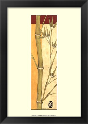 Framed Bamboo Panel II Print