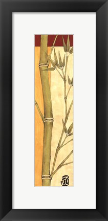 Framed Bamboo Panel II Print