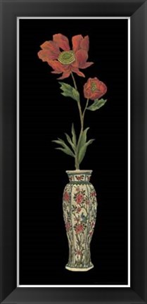 Framed Anemone in Vase II Print