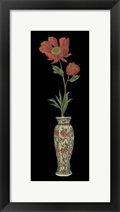 Framed Anemone in Vase II Print