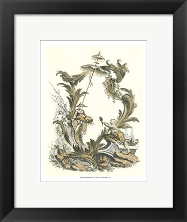 Framed Asian Garden III Print