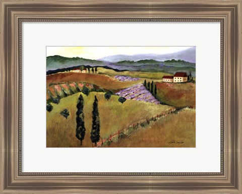 Framed Tuscany Afternoon I Print