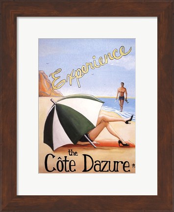 Framed Cote d&#39;Azure Print