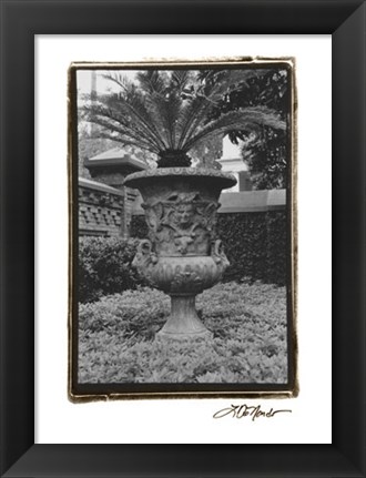 Framed Garden Urn Print