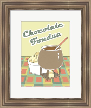 Framed Chocolate Fondue Print